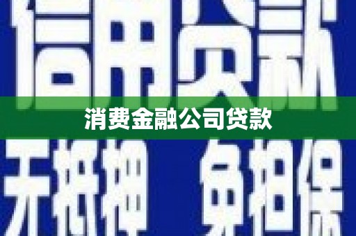 佳冬消费金融公司贷款