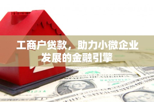门源工商户贷款，助力小微企业发展的金融引擎