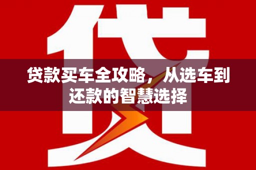 定兴贷款买车全攻略，从选车到还款的智慧选择
