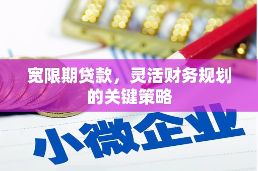 遂昌宽限期贷款，灵活财务规划的关键策略