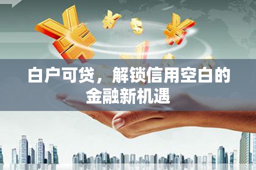乐昌白户可贷，解锁信用空白的金融新机遇