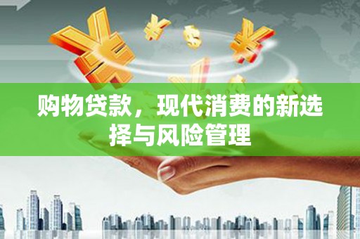 项城购物贷款，现代消费的新选择与风险管理