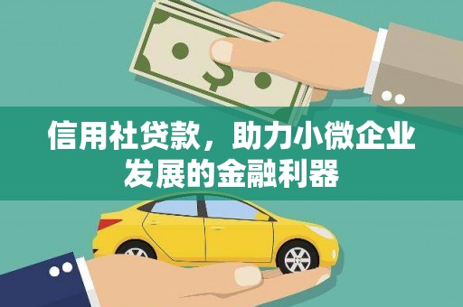 禄丰信用社贷款，助力小微企业发展的金融利器