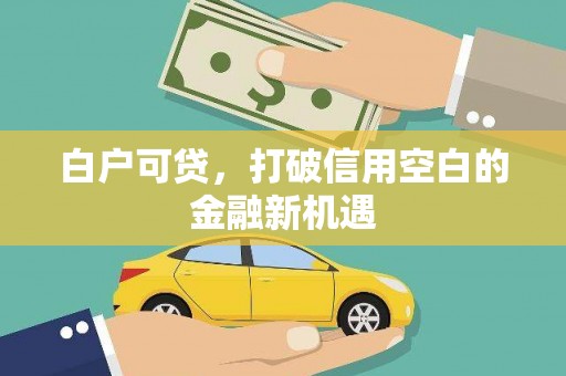 葫芦岛白户可贷，打破信用空白的金融新机遇