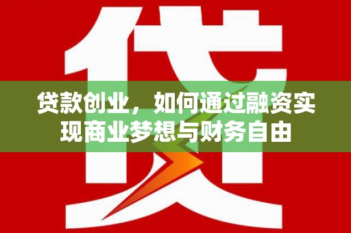 沙雅贷款创业，如何通过融资实现商业梦想与财务自由