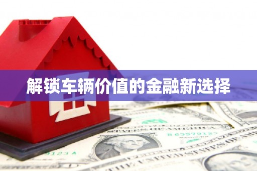 公安解锁车辆价值的金融新选择