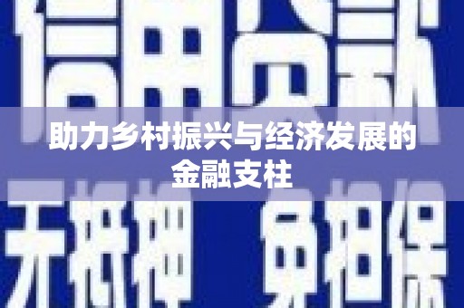 疏附助力乡村振兴与经济发展的金融支柱